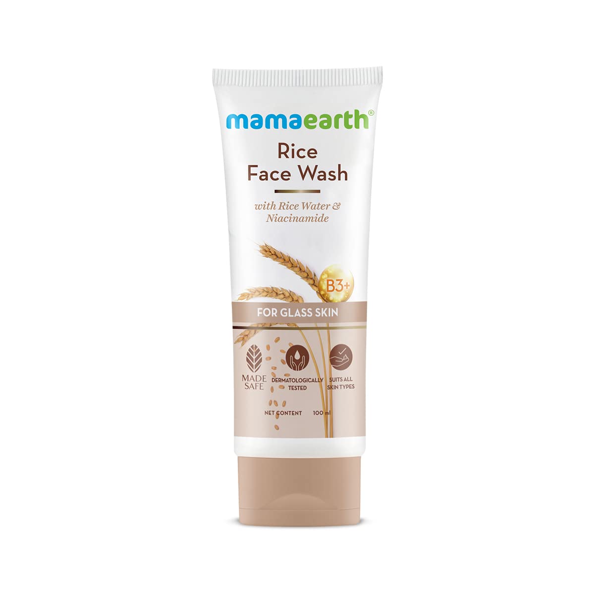 Mamaearth Rice Face Wash With Rice Water & Niacinamide for Glass Skin