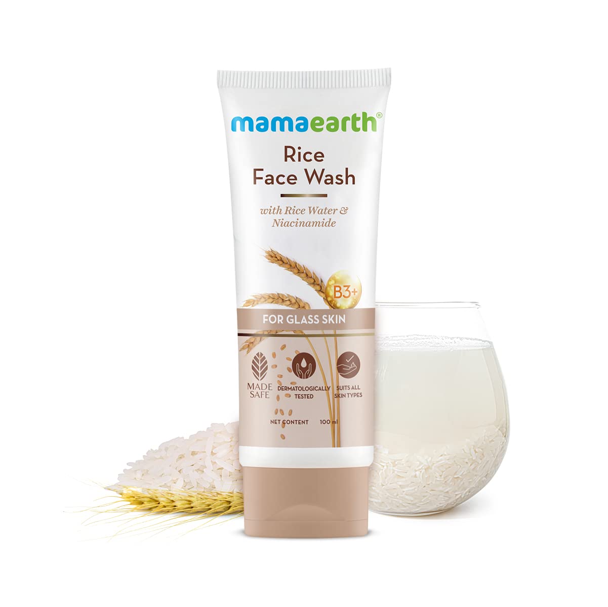 Mamaearth Rice Face Wash With Rice Water & Niacinamide for Glass Skin - Image 5