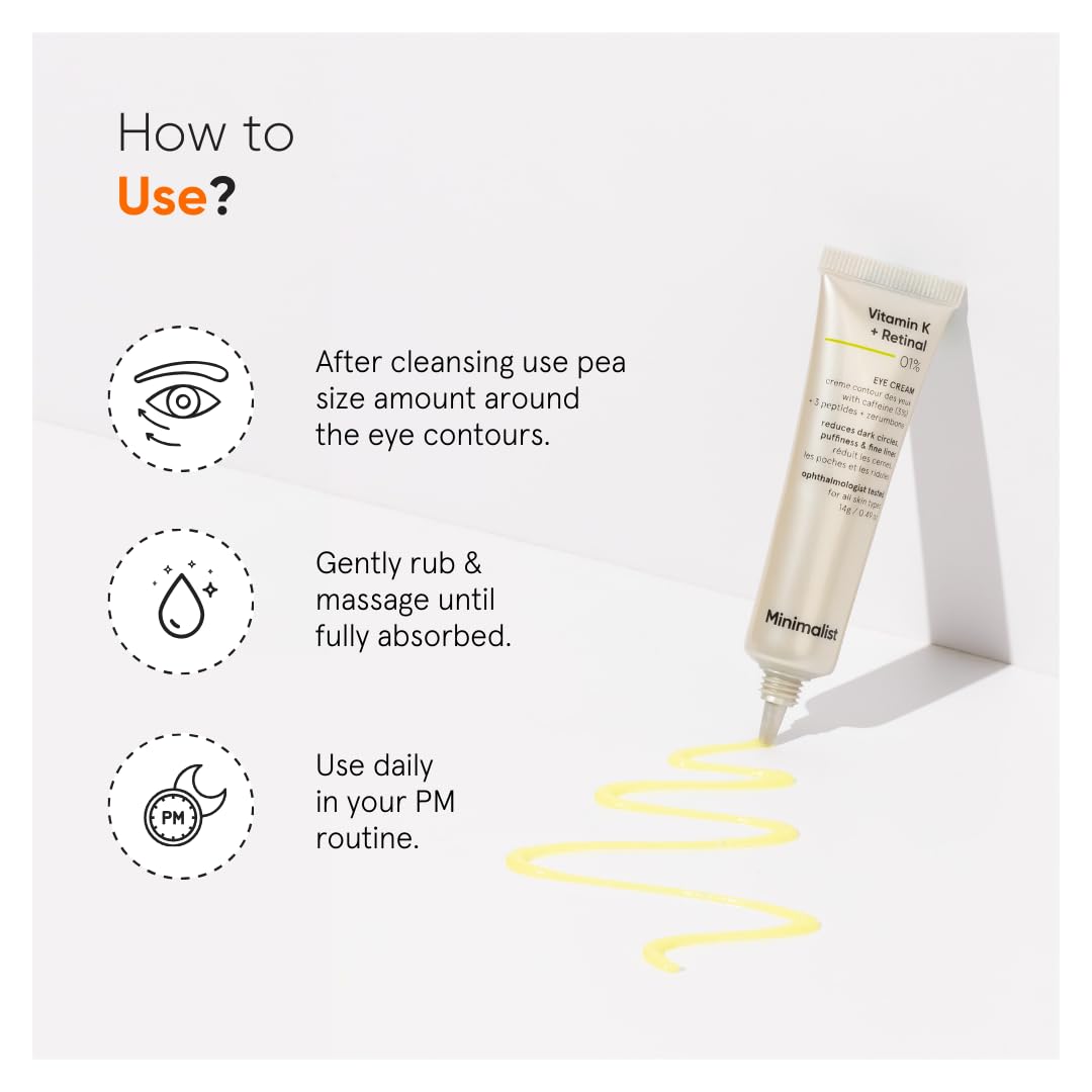 Minimalist Vitamin K + Retinal 01% Under Eye Cream - Image 2