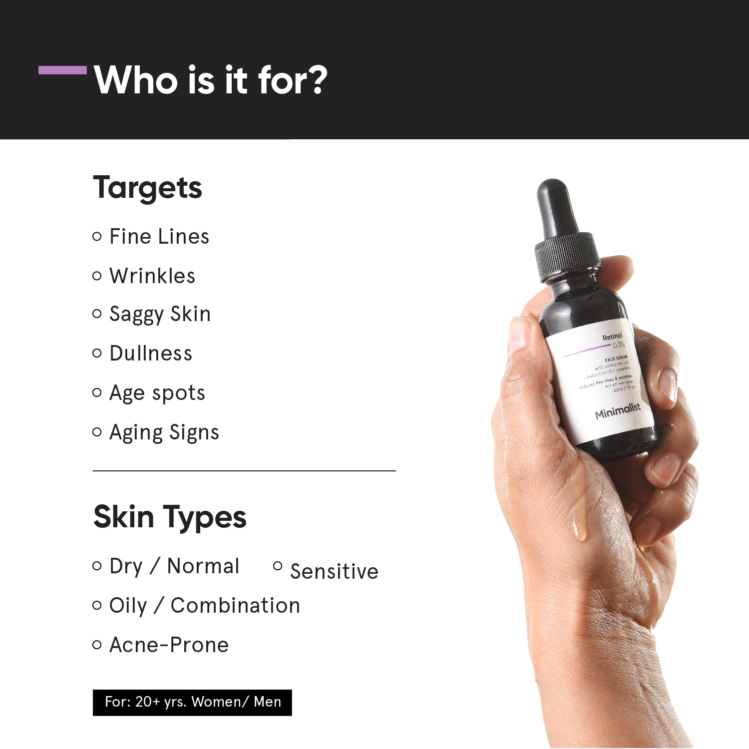 Minimalist Anti-Aging Night Serum with 0.3% Retinol & Q10 - Image 7