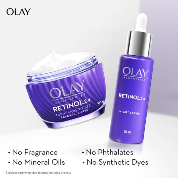 Olay Regenerist Retinol 24 Night Cream | Renews and Resurfaces Skin Overnight - Image 2